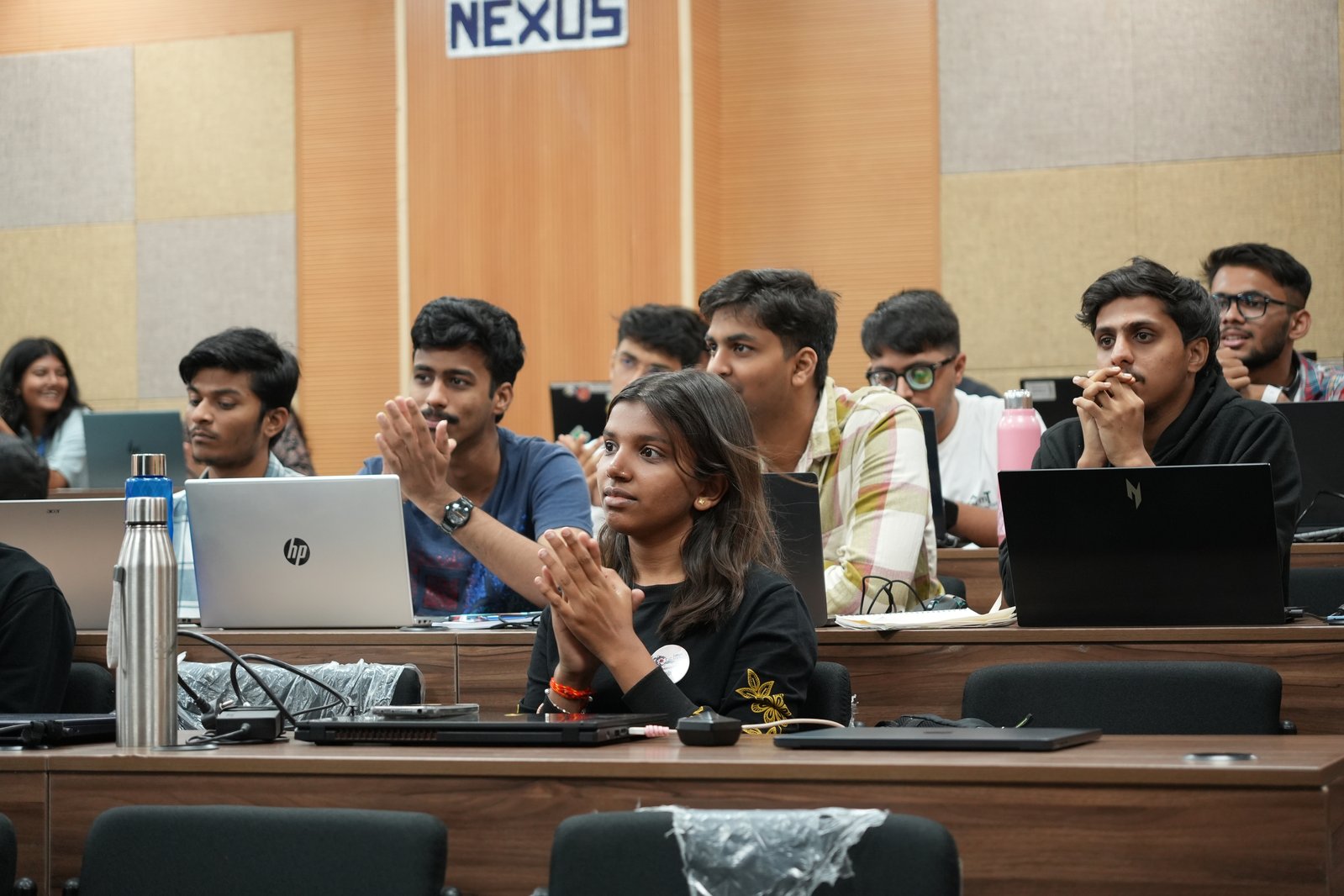 Students coding at Nexus 2.0 Hackathon